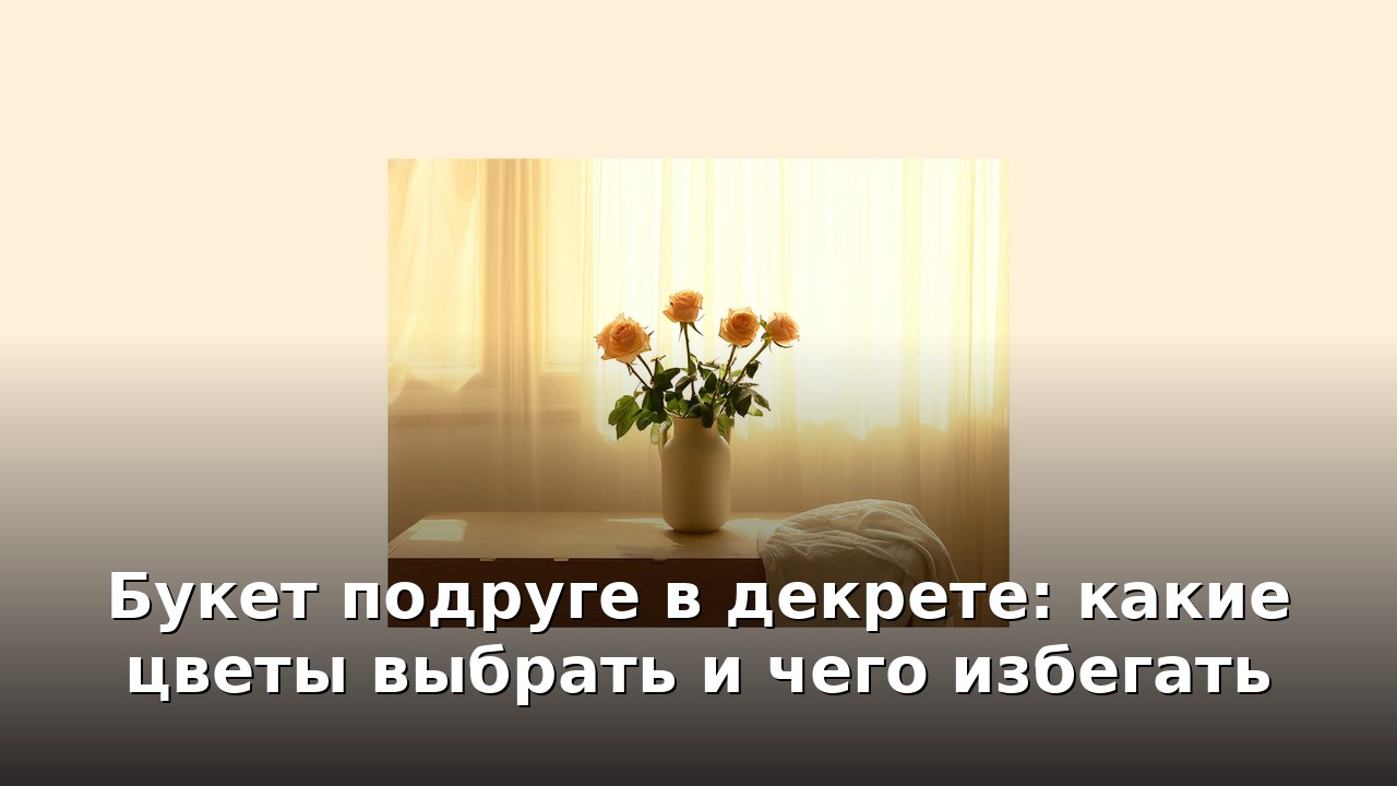 Букет подруге в декрете: какие цветы выбрать и чего избегать
