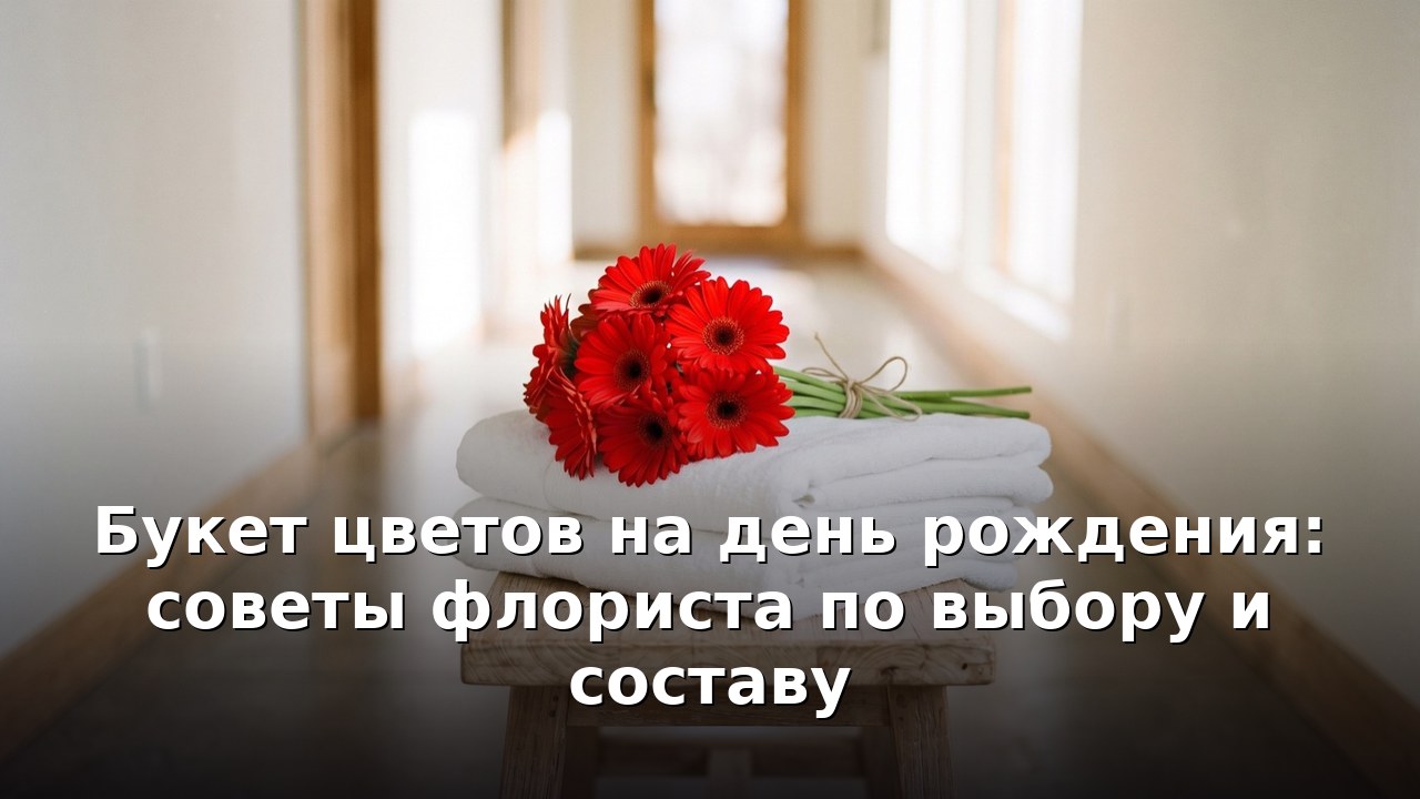 Букет цветов на день рождения: советы флориста по выбору и составу