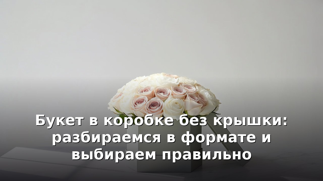 Букет в коробке без крышки: разбираемся в формате и выбираем правильно