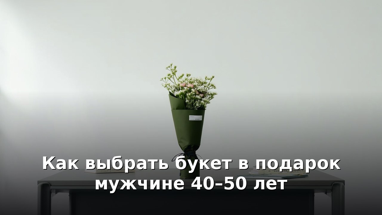 Как выбрать букет в подарок мужчине 40–50 лет