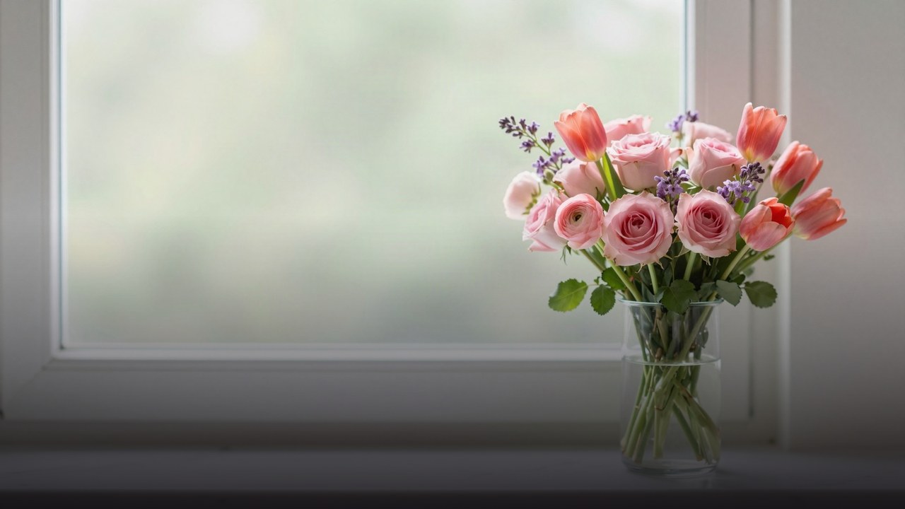 Букет весенних роз: сочетания с тюльпанами, ранункулюсами и сиренью