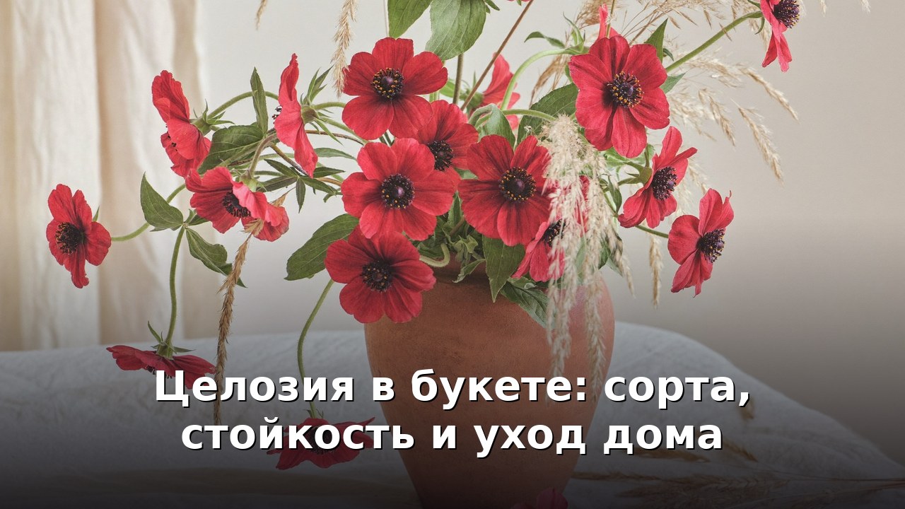 Целозия в букете: сорта, стойкость и уход дома