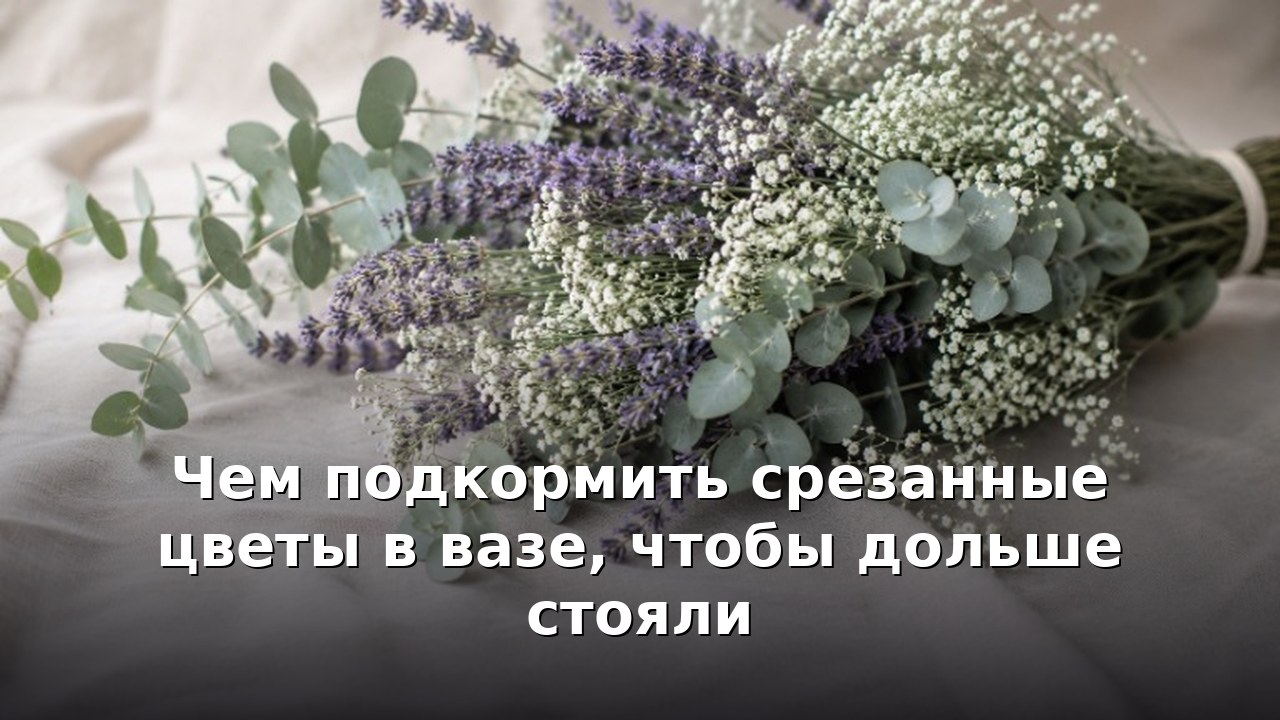 Чем подкормить срезанные цветы в вазе, чтобы дольше стояли