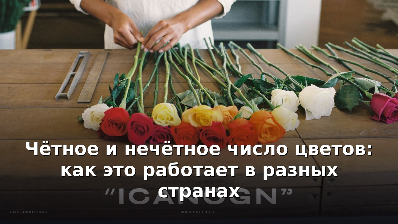 Чётное и нечётное число цветов: как это работает в разных странах