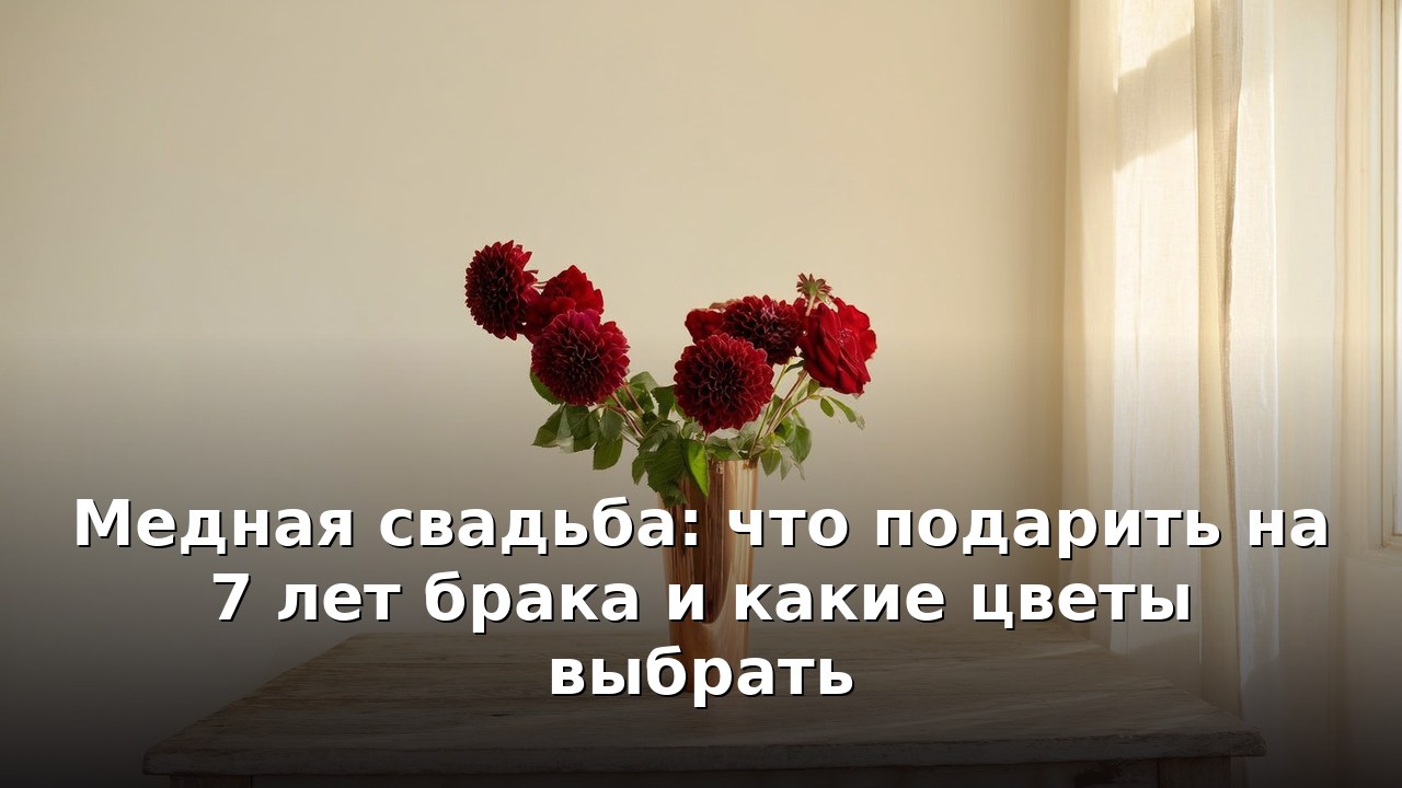 Медная свадьба: что подарить на 7 лет брака и какие цветы выбрать