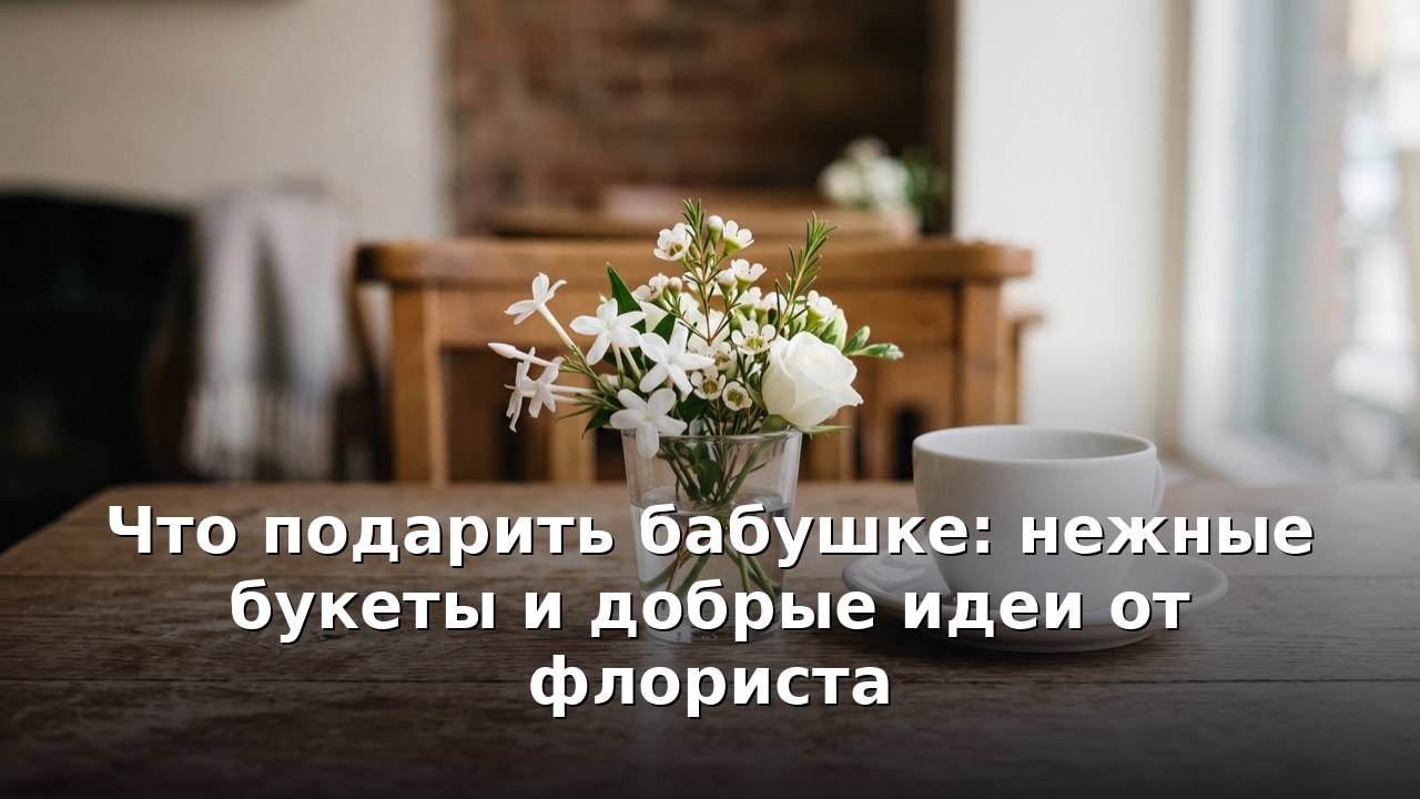 Что подарить бабушке: нежные букеты и добрые идеи от флориста