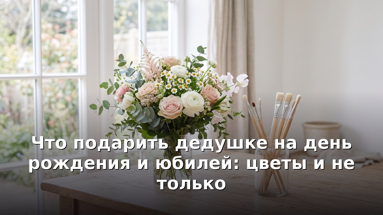 Что подарить дедушке на день рождения и юбилей: цветы и не только