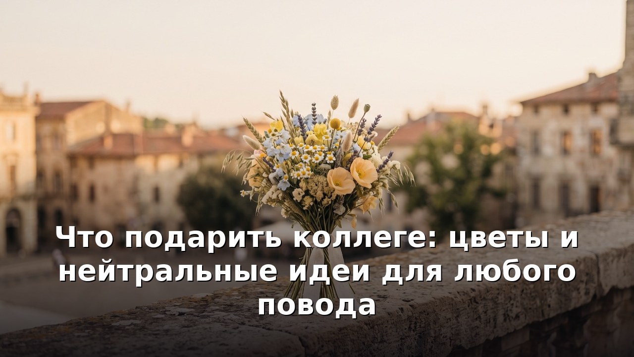 Что подарить коллеге: цветы и нейтральные идеи для любого повода