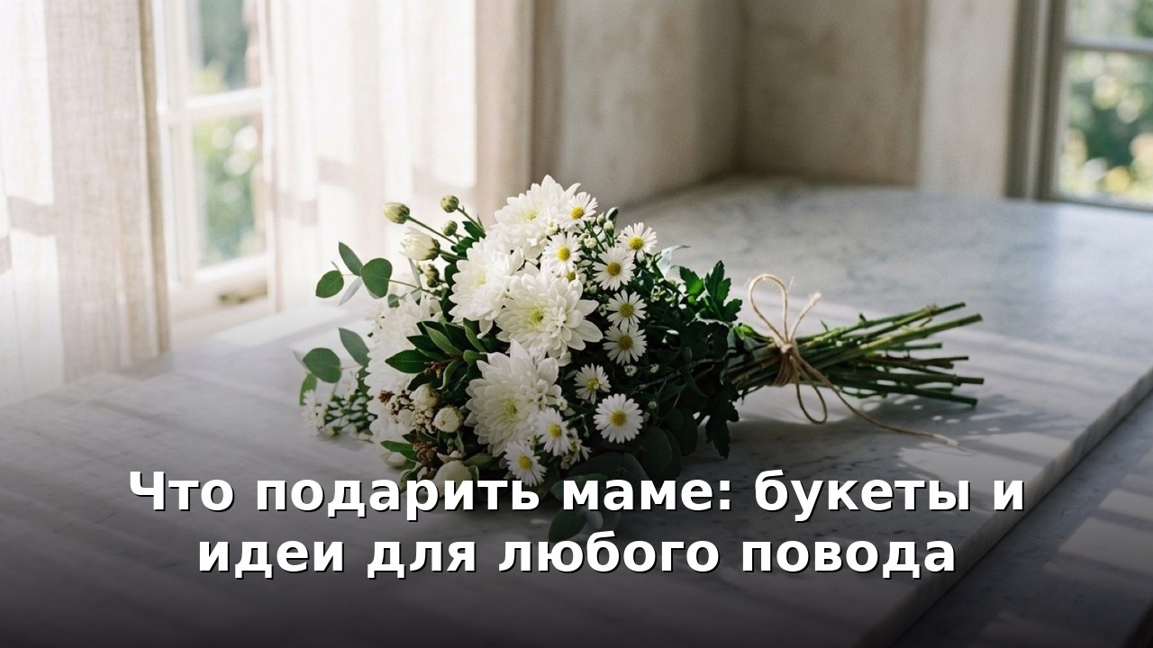 Что подарить маме: букеты и идеи для любого повода