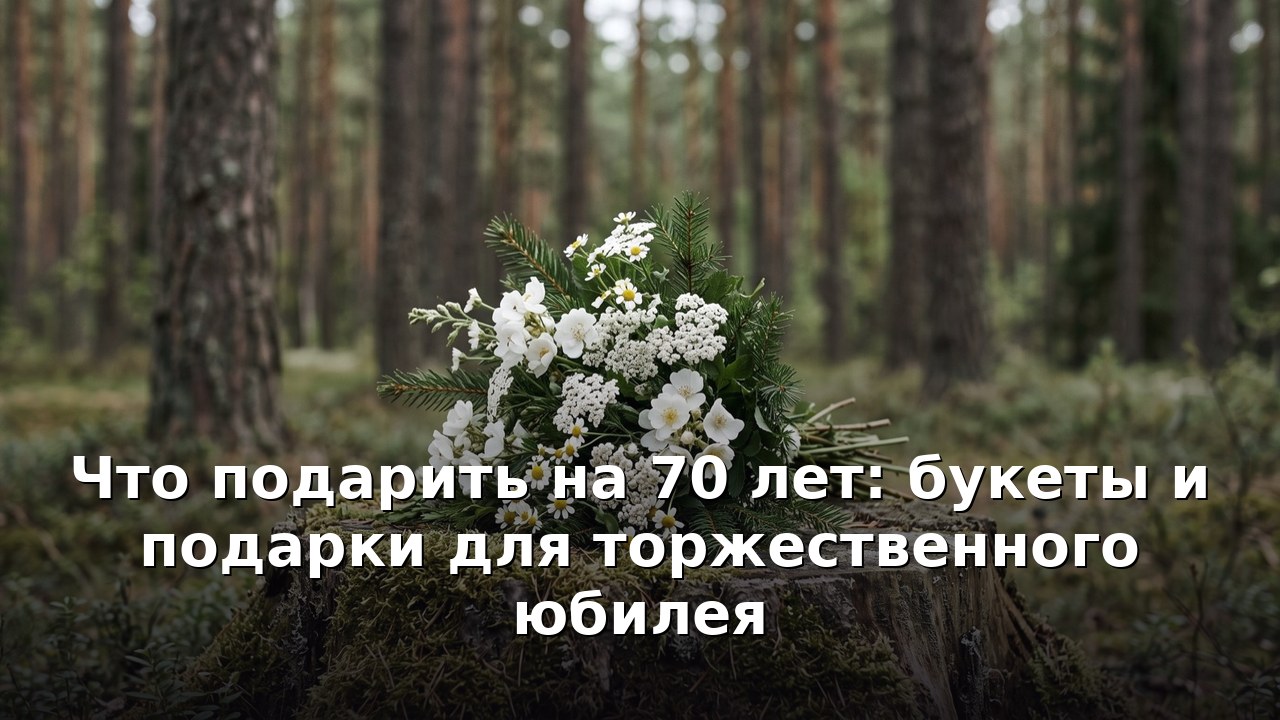 Что подарить на 70 лет: букеты и подарки для торжественного юбилея