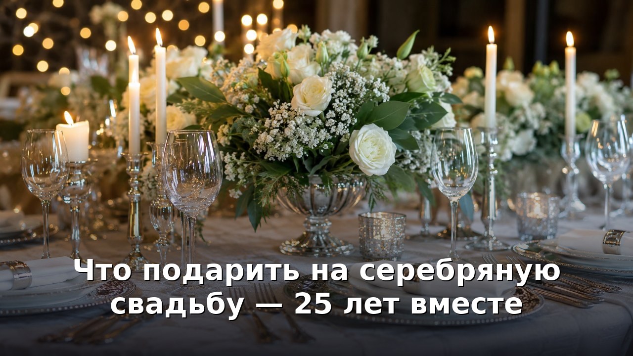 Что подарить на серебряную свадьбу — 25 лет вместе