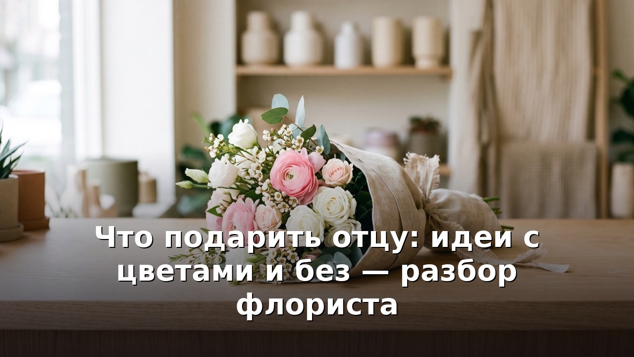 Что подарить отцу: идеи с цветами и без — разбор флориста