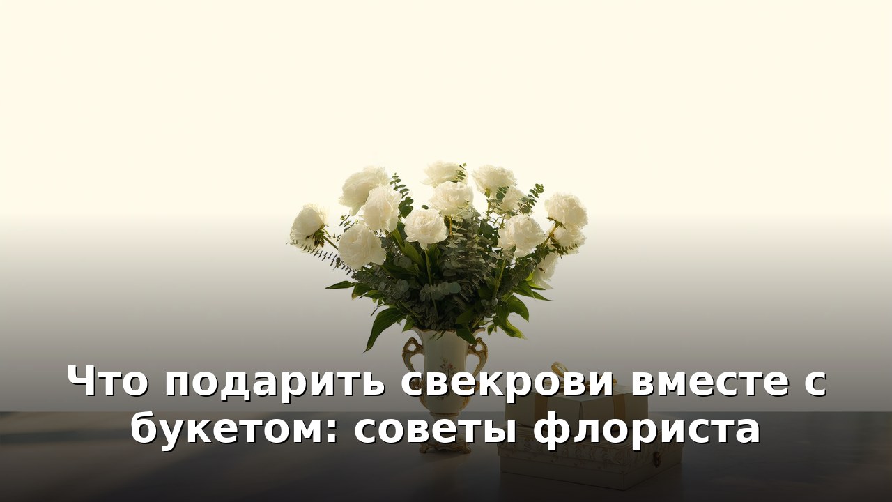 Что подарить свекрови вместе с букетом: советы флориста