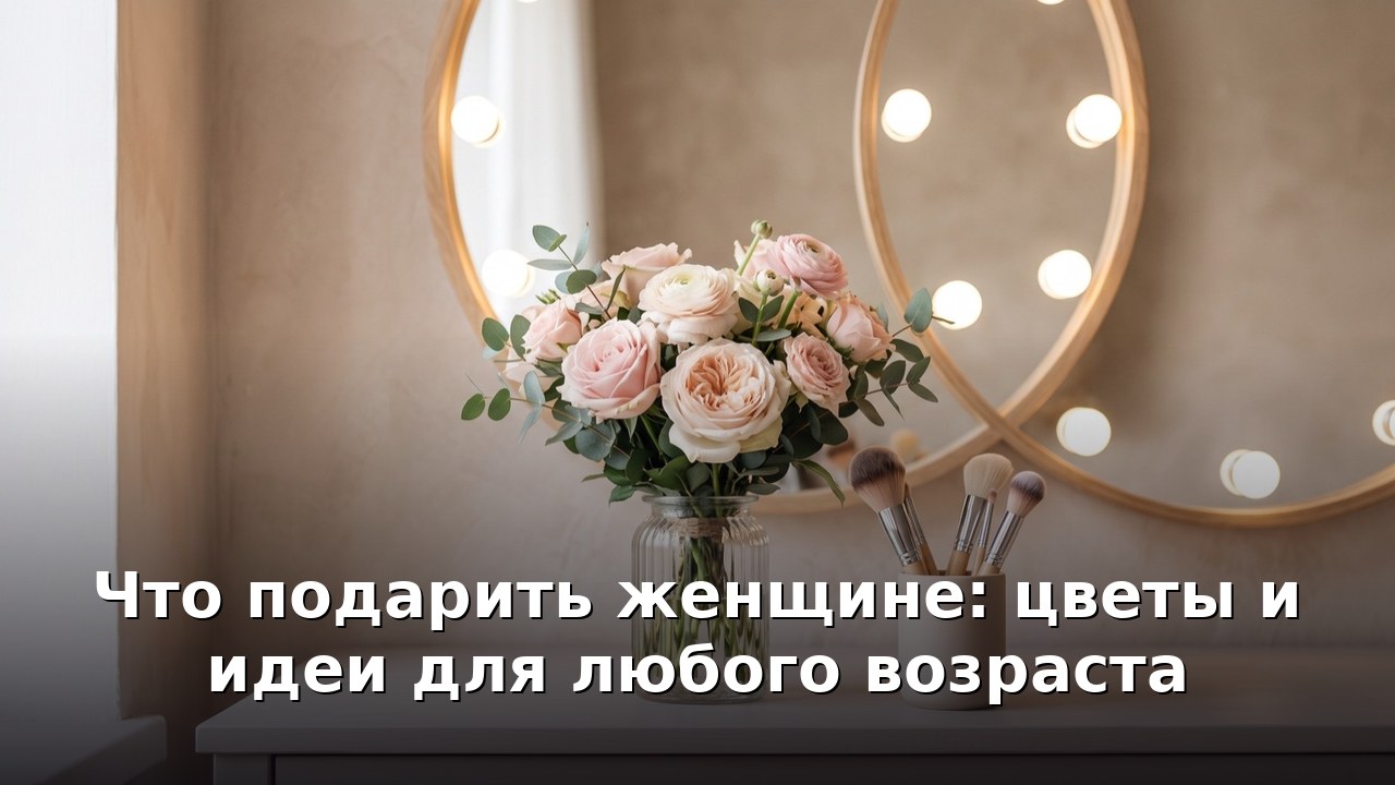 Что подарить женщине: цветы и идеи для любого возраста
