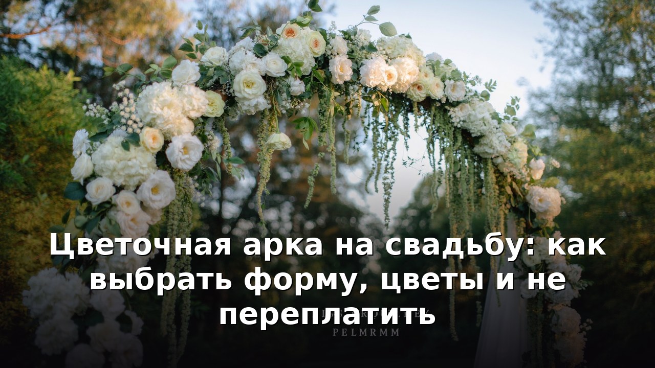 Цветочная арка на свадьбу: как выбрать форму, цветы и не переплатить