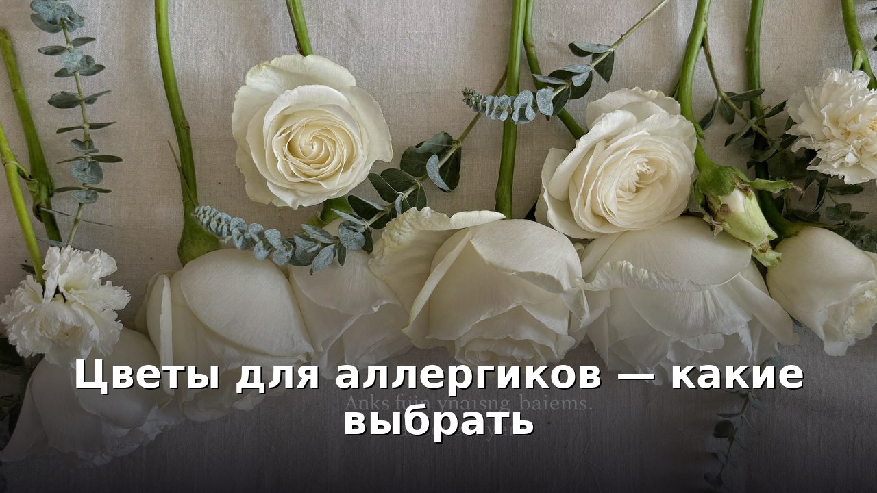 Цветы для аллергиков — какие выбрать
