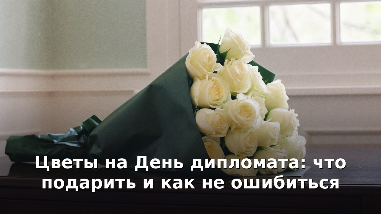 Цветы на День дипломата: что подарить и как не ошибиться