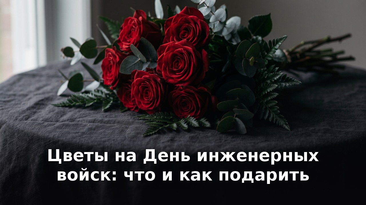 Цветы на День инженерных войск: что и как подарить
