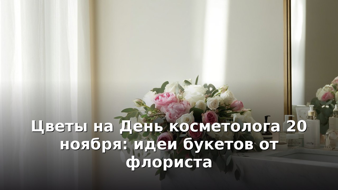 Цветы на День косметолога 20 ноября: идеи букетов от флориста
