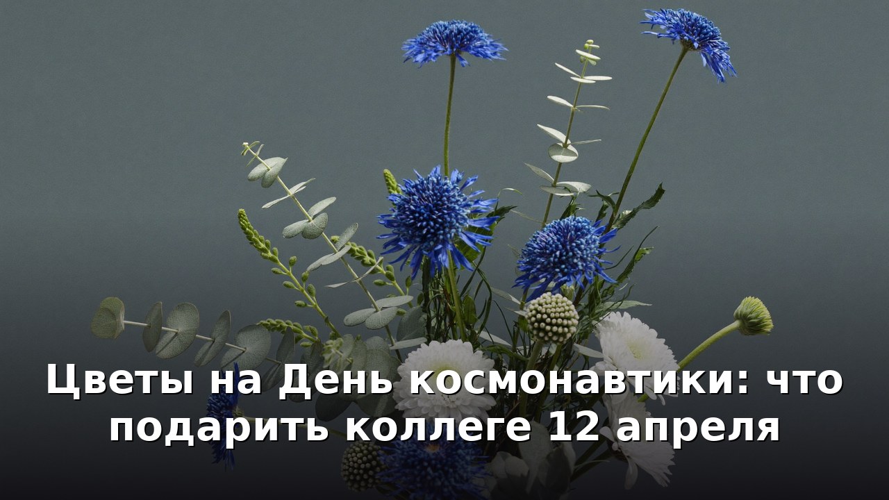 Цветы на День космонавтики: что подарить коллеге 12 апреля