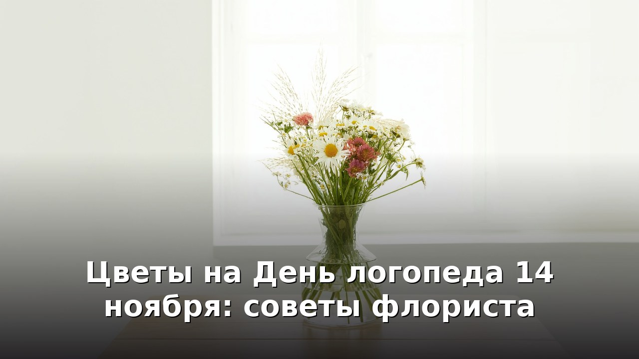 Цветы на День логопеда 14 ноября: советы флориста