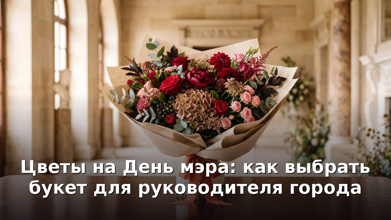 Цветы на День мэра: как выбрать букет для руководителя города