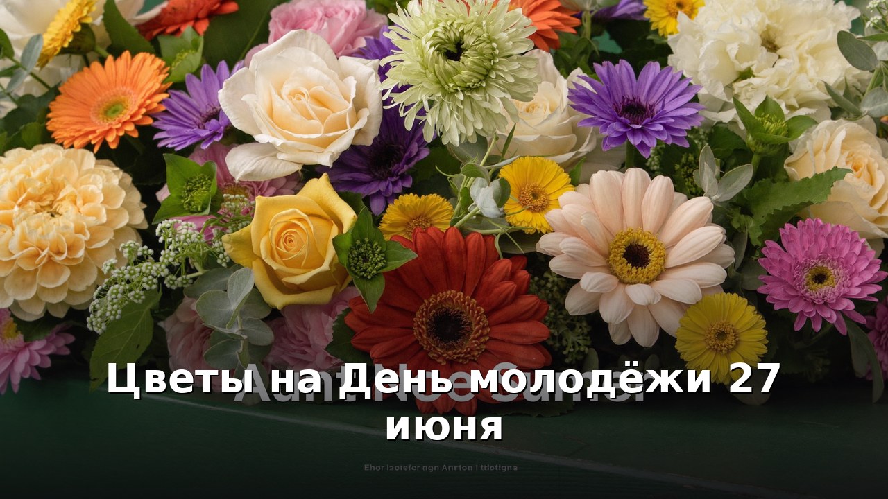 Цветы на День молодёжи 27 июня