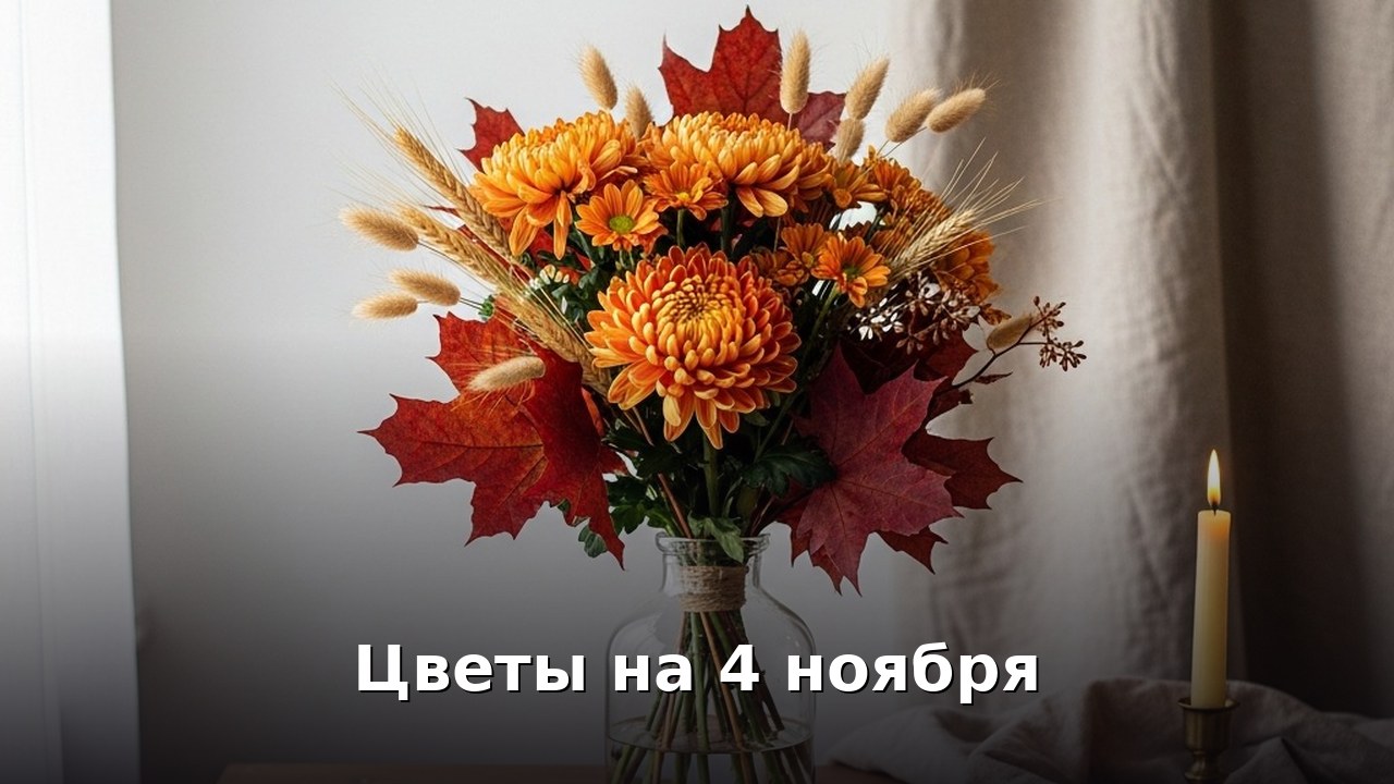 Цветы на 4 ноября