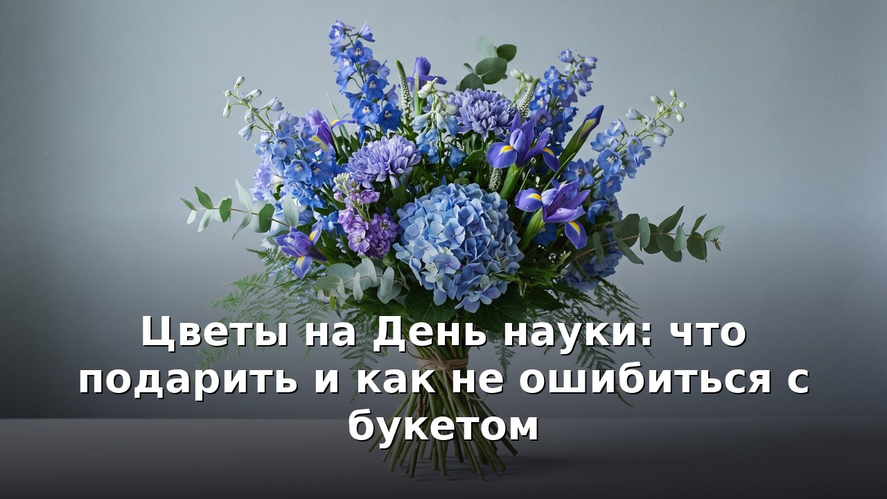 Цветы на День науки: что подарить и как не ошибиться с букетом