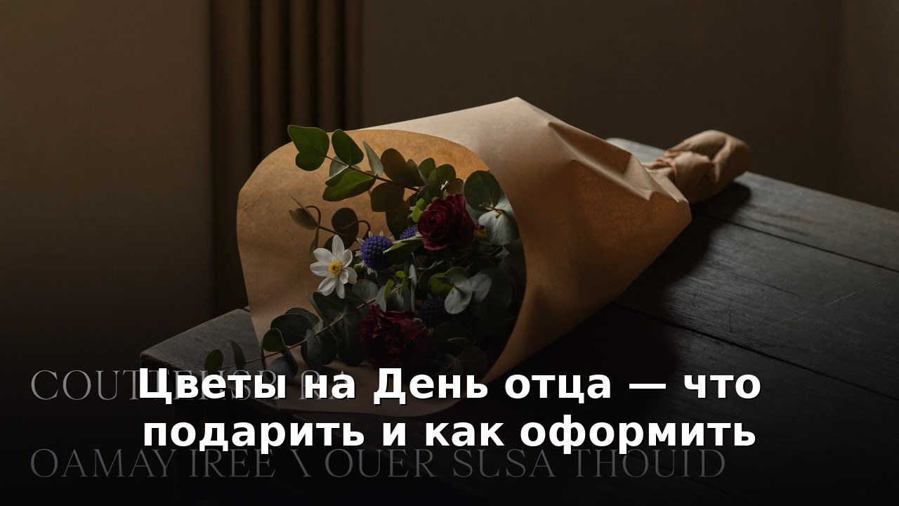 Цветы на День отца — что подарить и как оформить