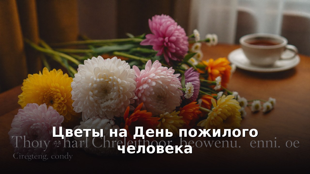 Цветы на День пожилого человека