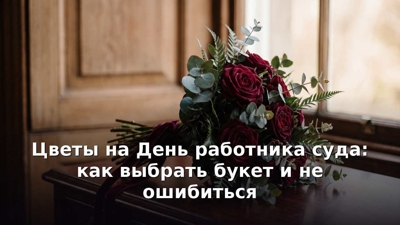 Цветы на День работника суда: как выбрать букет и не ошибиться
