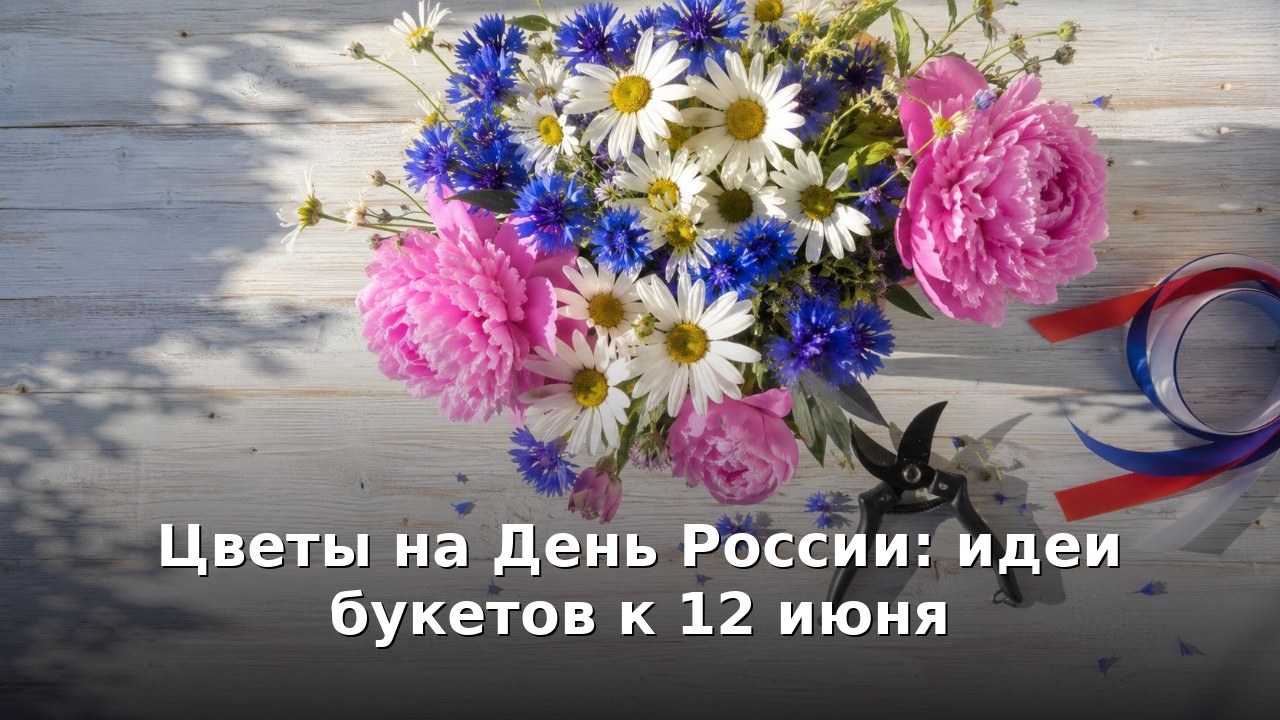 Цветы на День России: идеи букетов к 12 июня
