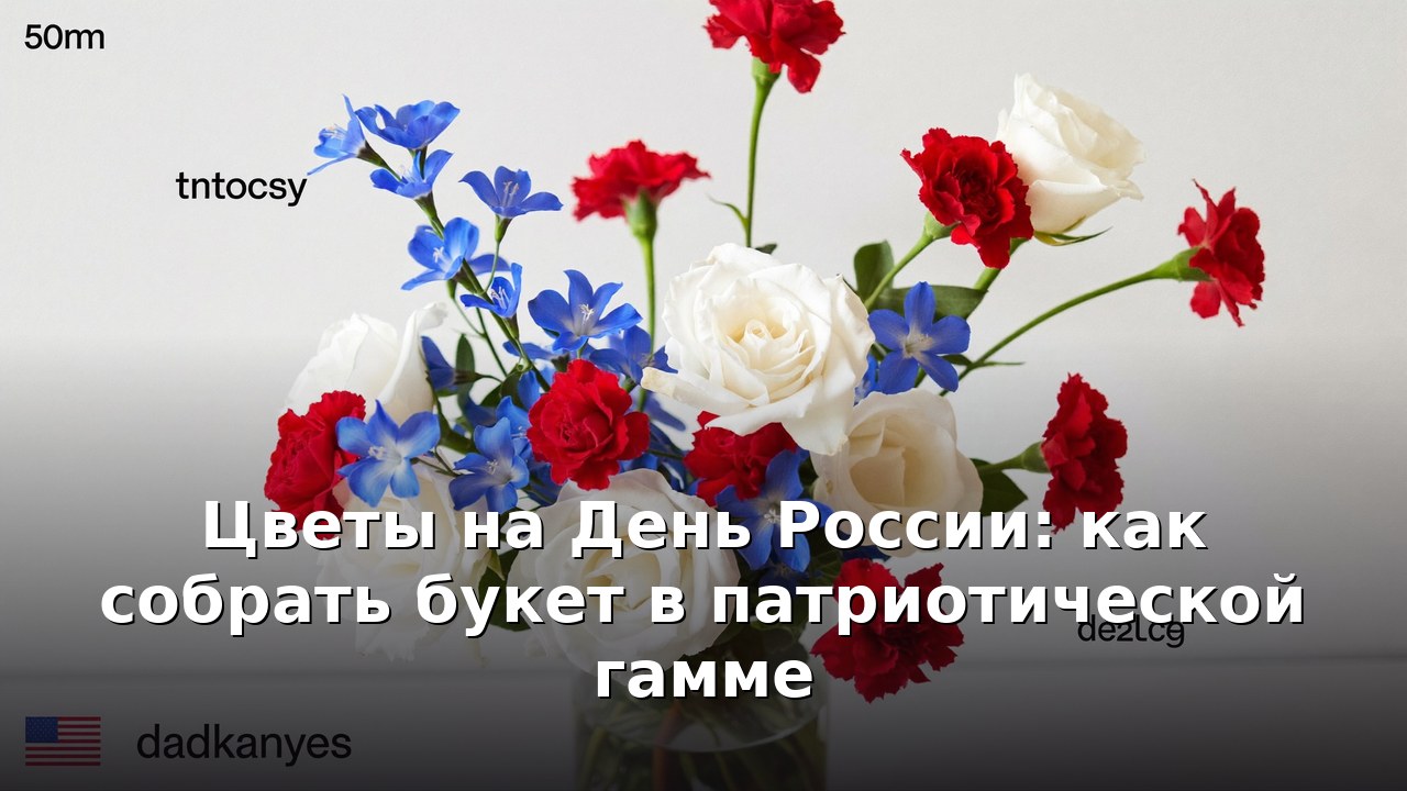 Цветы на День России: как собрать букет в патриотической гамме