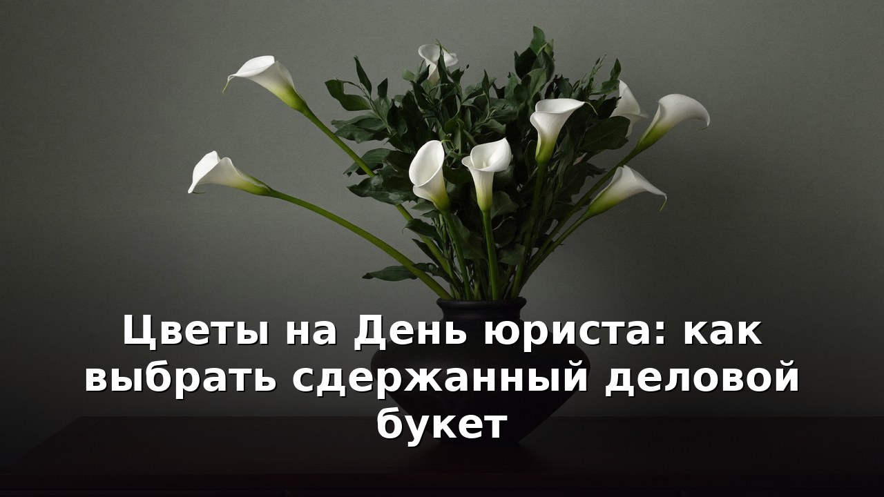 Цветы на День юриста: как выбрать сдержанный деловой букет
