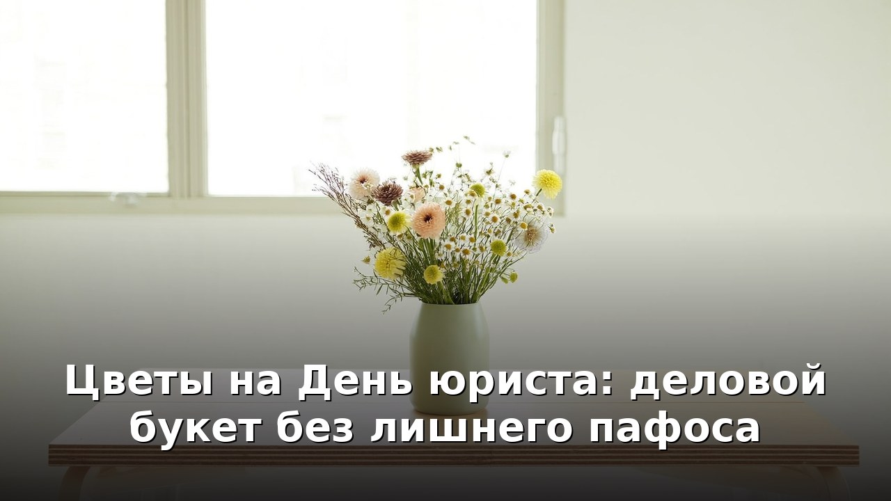 Цветы на День юриста: деловой букет без лишнего пафоса