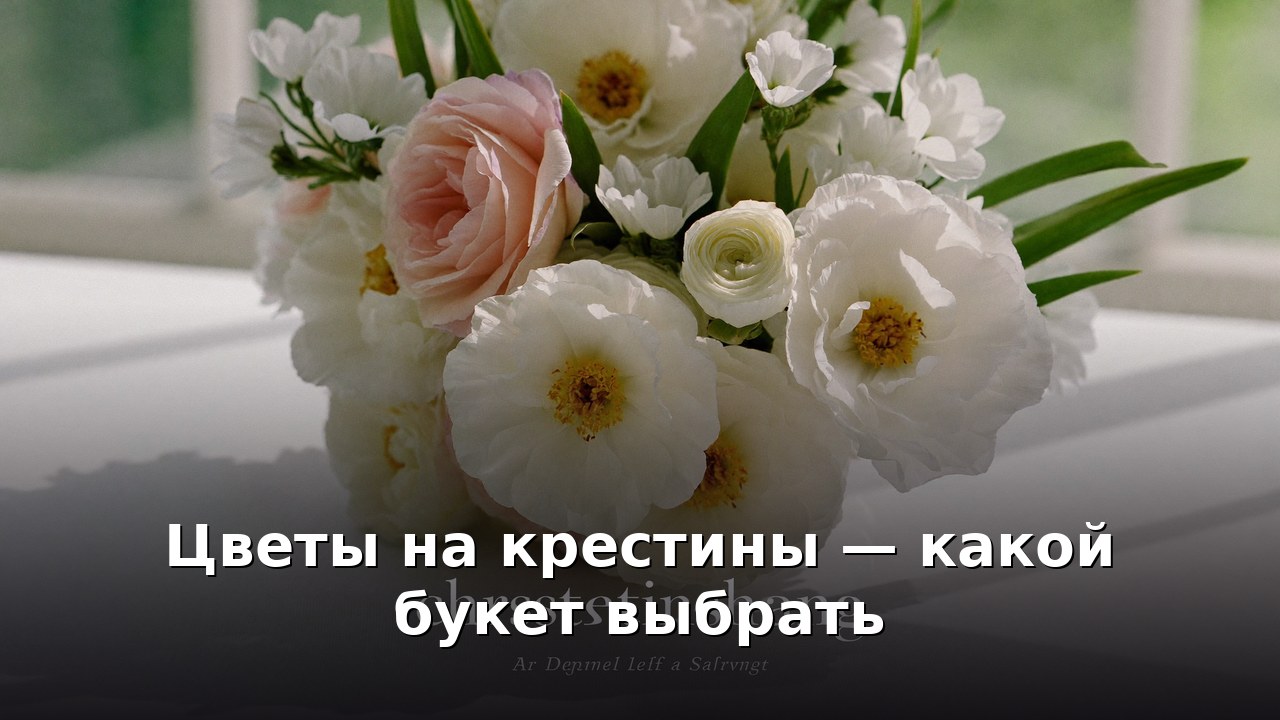 Цветы на крестины — какой букет выбрать