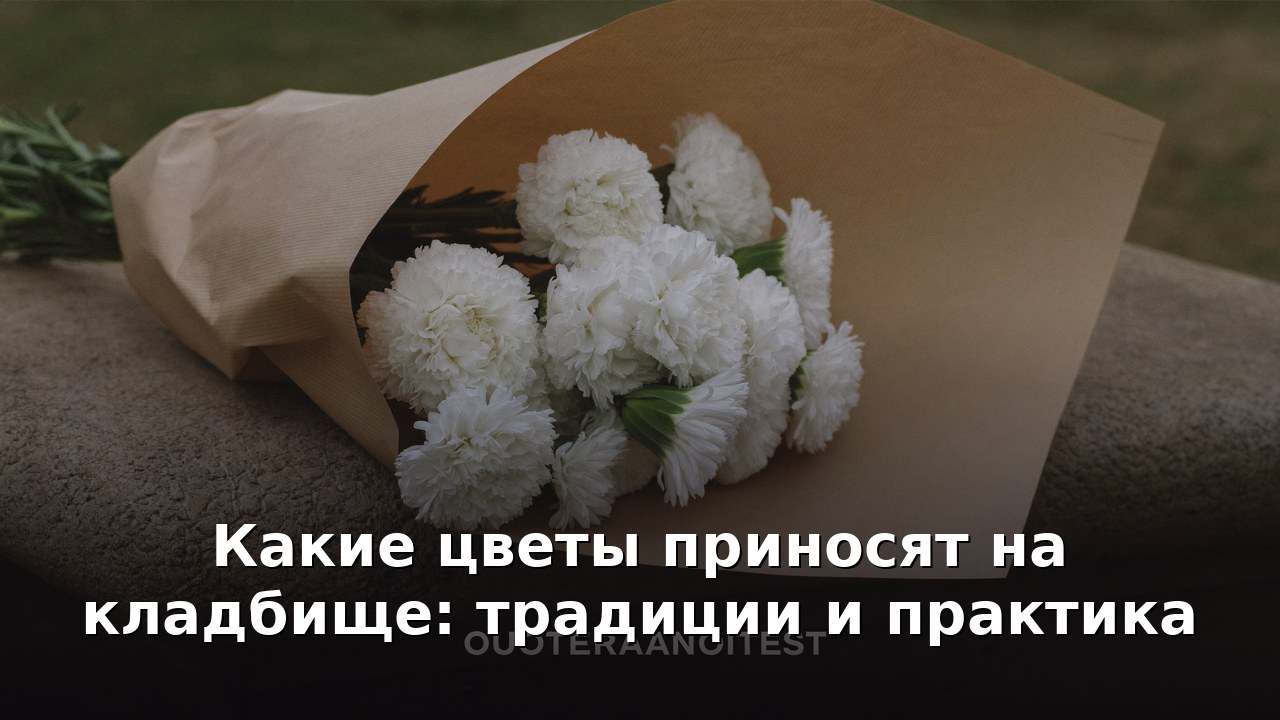 Какие цветы приносят на кладбище: традиции и практика