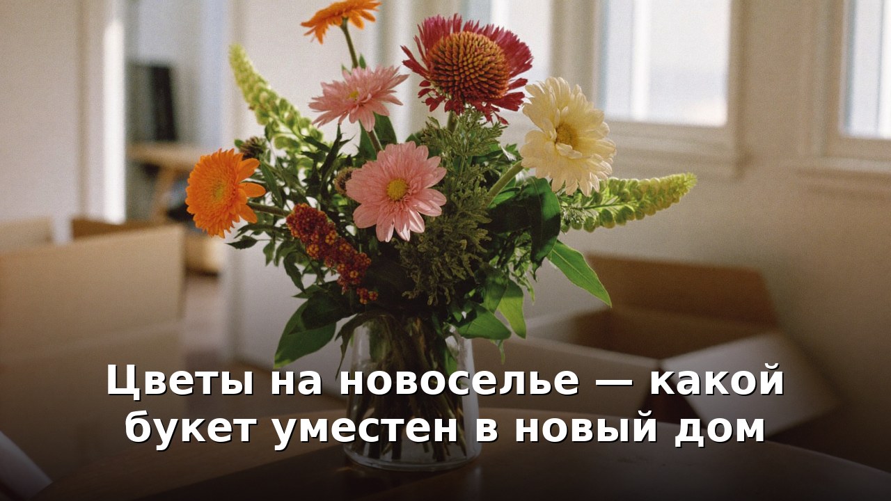 Цветы на новоселье — какой букет уместен в новый дом
