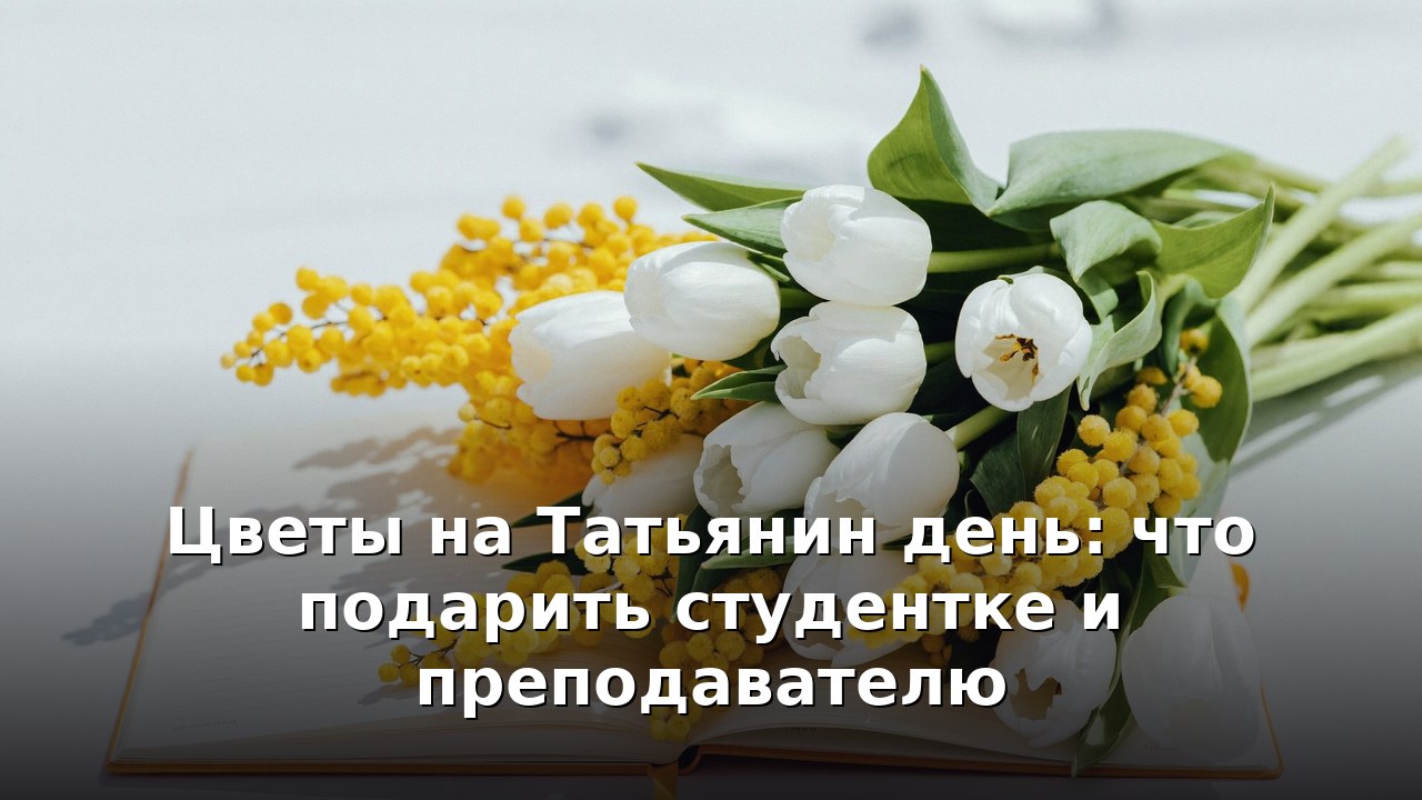 Цветы на Татьянин день: что подарить студентке и преподавателю
