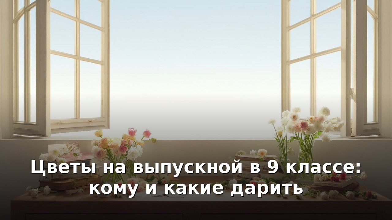 Цветы на выпускной в 9 классе: кому и какие дарить