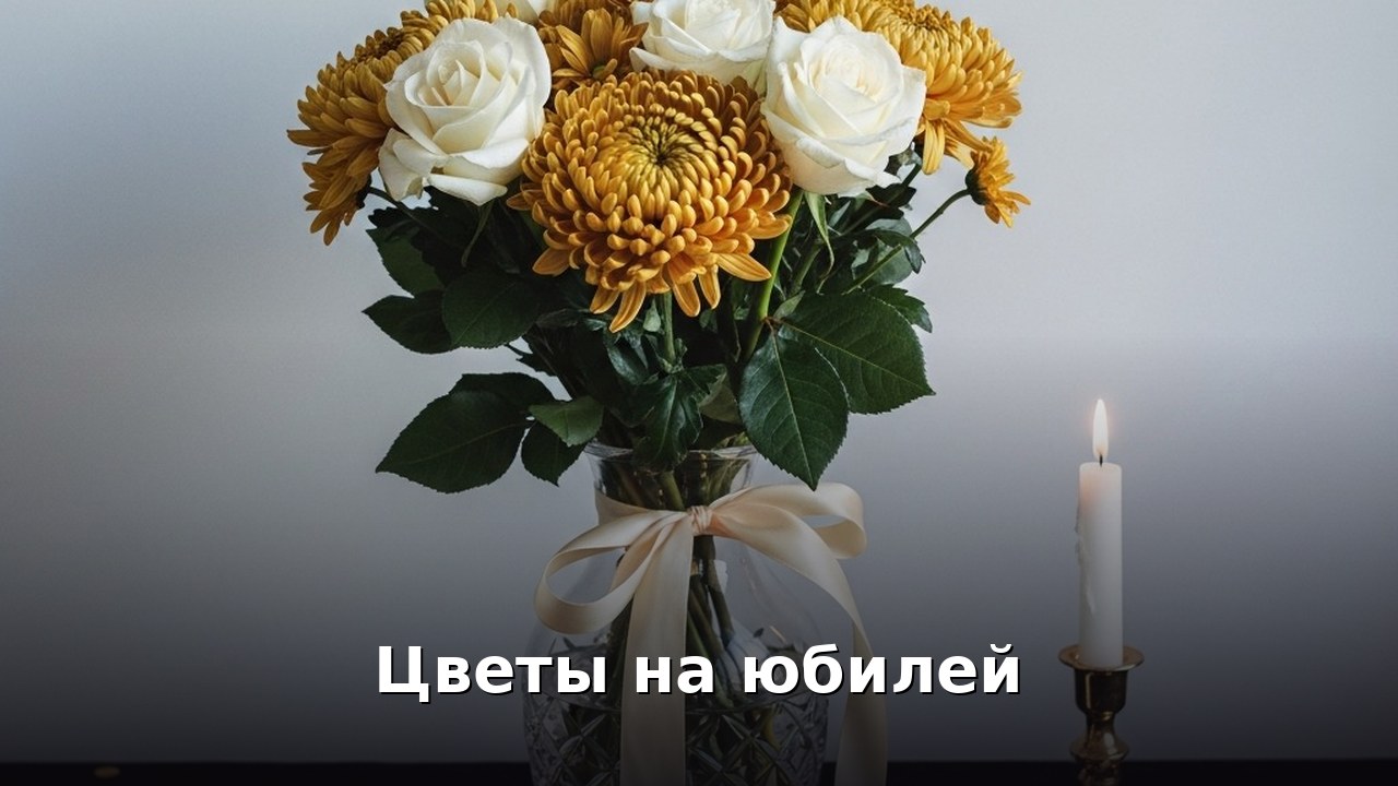 Цветы на юбилей