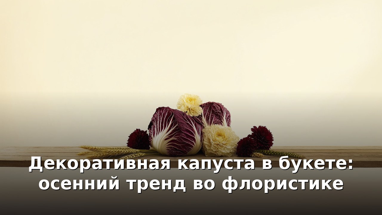 Декоративная капуста в букете: осенний тренд во флористике