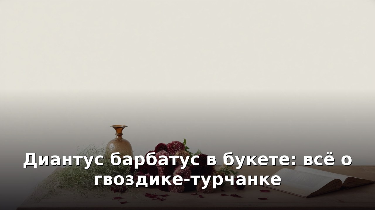 Диантус барбатус в букете: всё о гвоздике-турчанке