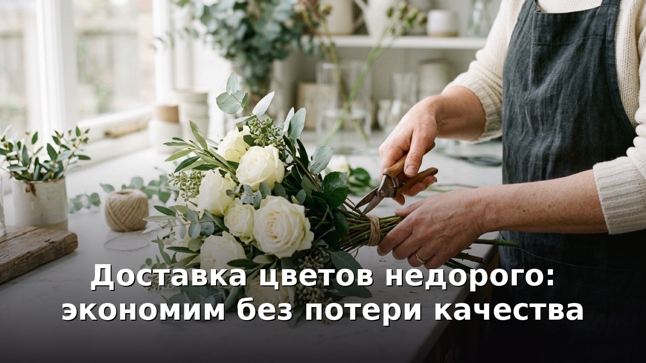 Доставка цветов недорого: экономим без потери качества
