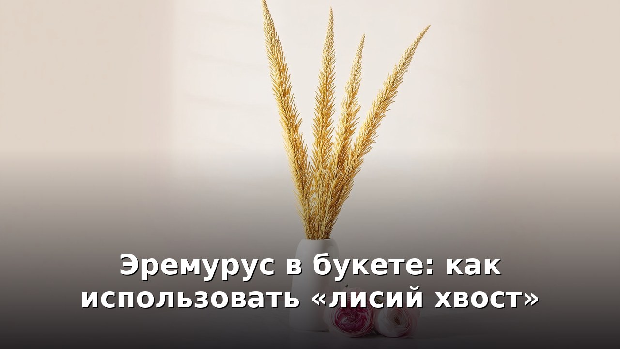 Эремурус в букете: как использовать «лисий хвост»