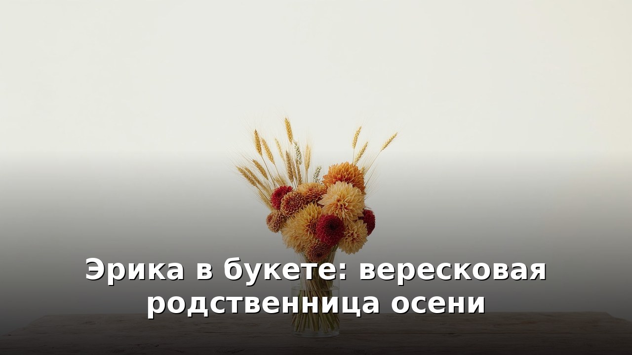Эрика в букете: вересковая родственница осени