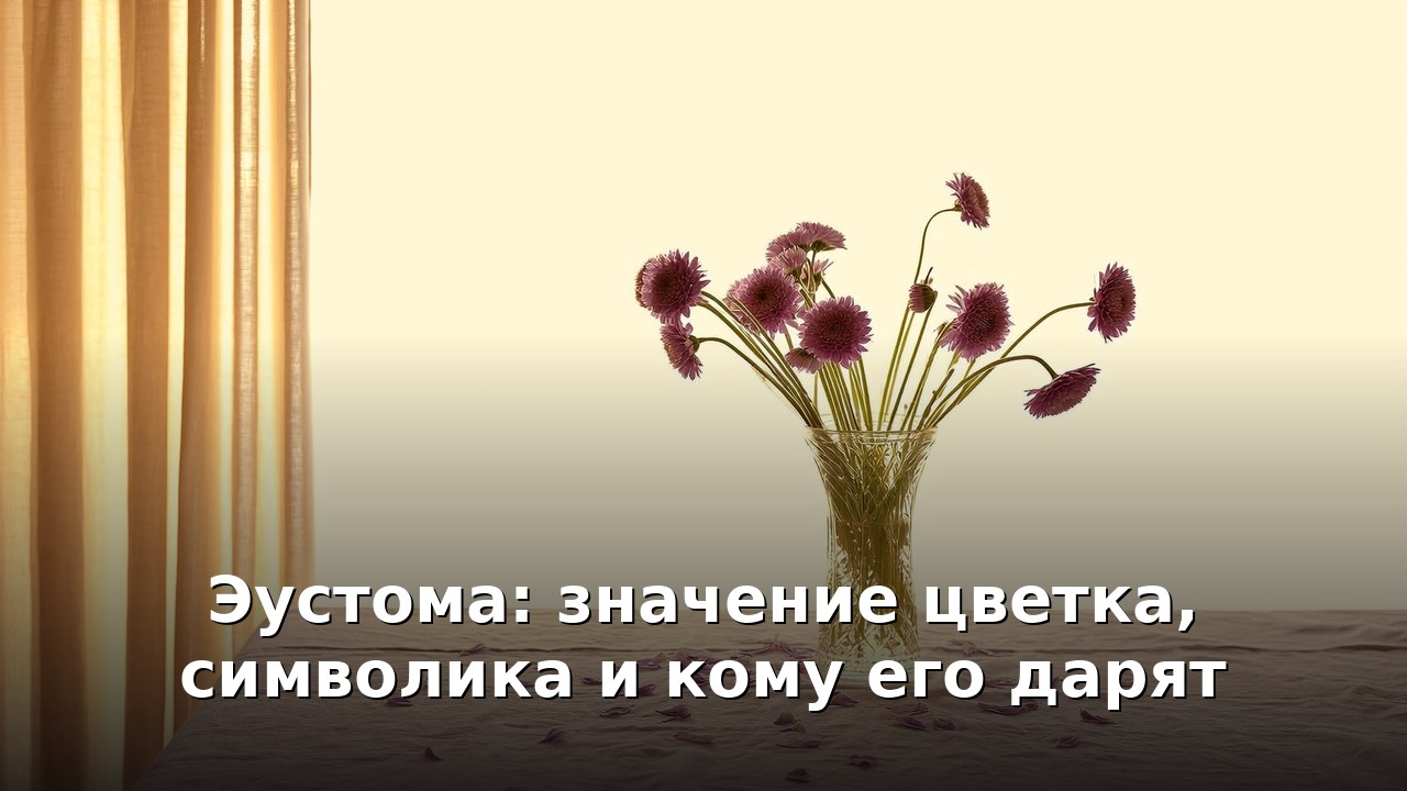 Эустома: значение цветка, символика и кому его дарят