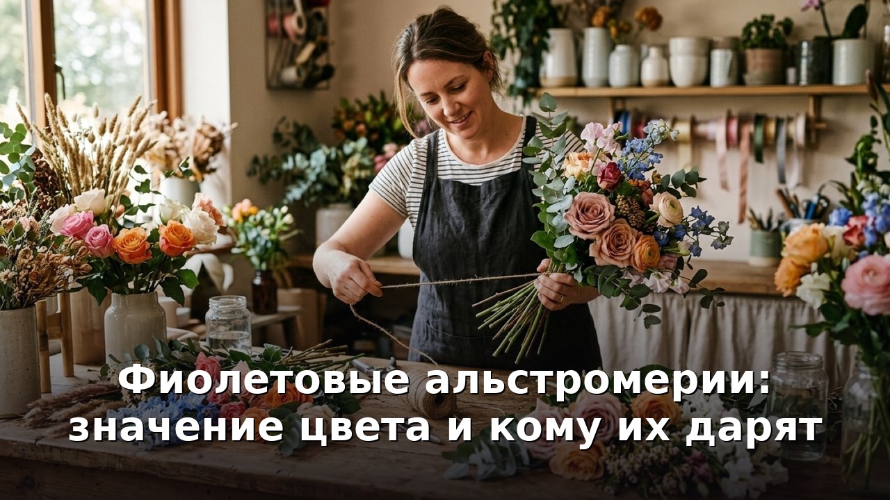 Фиолетовые альстромерии: значение цвета и кому их дарят