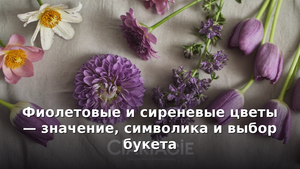 Фиолетовые и сиреневые цветы — значение, символика и выбор букета